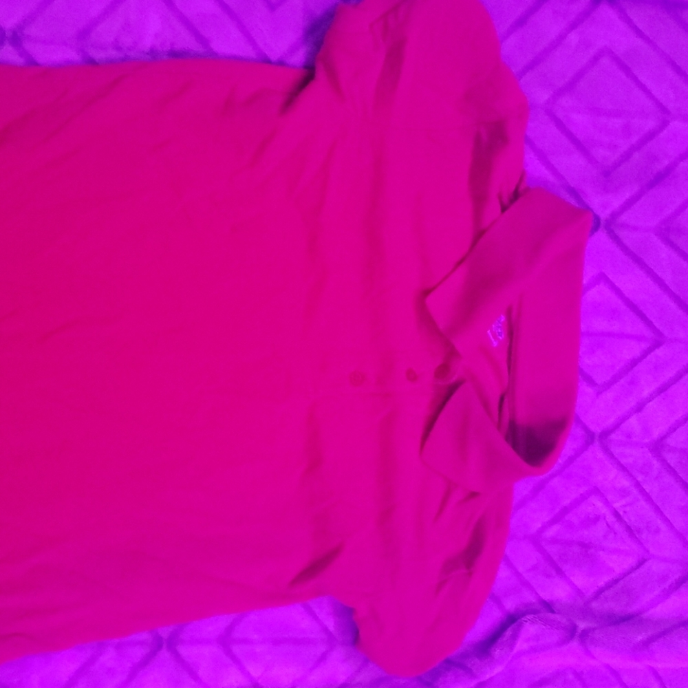 Joe Boxer, red polo shirt.